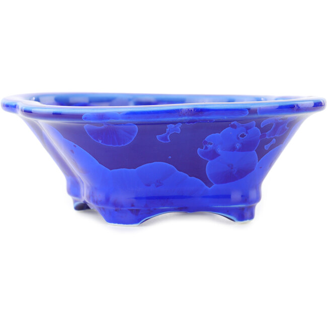 Mokko dunkelblauer Bonsai-Topf von Heian Kosen - 155 x 137 x 55 mm