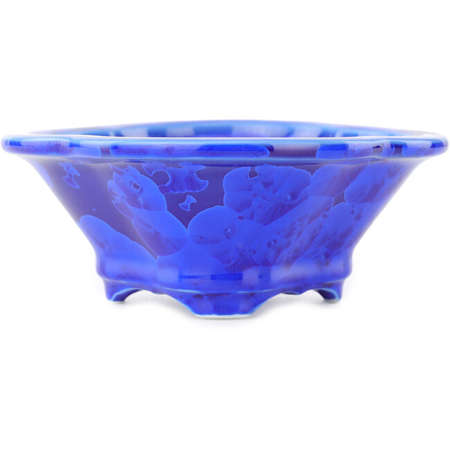 Maceta para bonsái azul oscuro Mokko de Heian Kosen - 155 x 137 x 55 mm