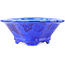 Pot à bonsaï Mokko bleu foncé de Heian Kosen - 155 x 137 x 55 mm