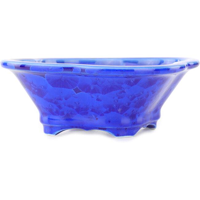 Vaso bonsai Mokko blu scuro di Heian Kosen - 155 x 137 x 55 mm