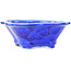 Pot à bonsaï Mokko bleu foncé de Heian Kosen - 155 x 137 x 55 mm