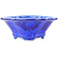 Pot à bonsaï Mokko bleu foncé de Heian Kosen - 155 x 137 x 55 mm