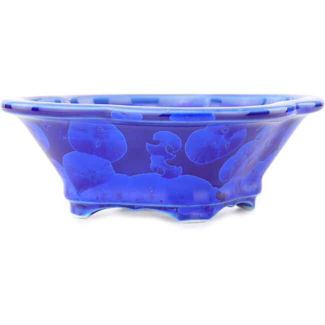 Vaso bonsai Mokko blu scuro di Heian Kosen - 155 x 137 x 55 mm