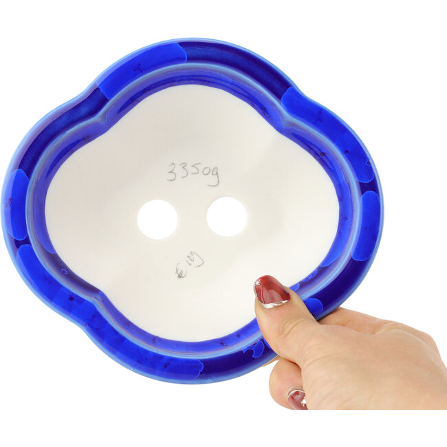 Vaso bonsai Mokko blu scuro di Heian Kosen - 155 x 137 x 55 mm