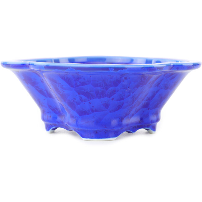 Vaso bonsai Mokko blu scuro di Heian Kosen - 170 x 160 x 57 mm