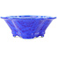 Pot à bonsaï Mokko bleu foncé de Heian Kosen - 170 x 160 x 57 mm