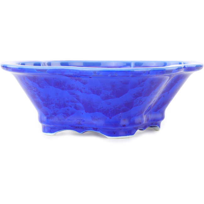 Pot à bonsaï Mokko bleu foncé de Heian Kosen - 170 x 160 x 57 mm
