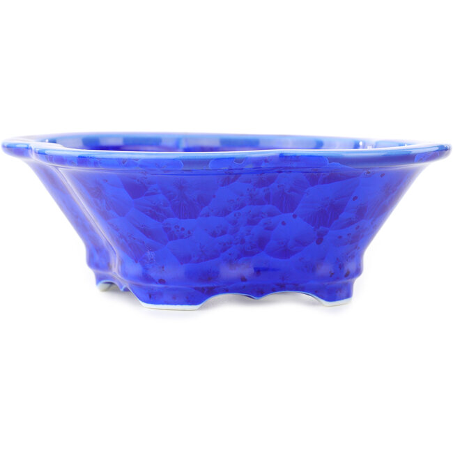 Vaso bonsai Mokko blu scuro di Heian Kosen - 170 x 160 x 57 mm