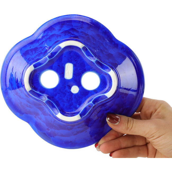 Mokko donkerblauwe bonsaipot van Heian Kosen - 170 x 160 x 57 mm