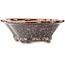 Vaso bonsai multicolore marrone Mokko di Heian Kosen - 155 x 137 x 55 mm