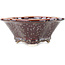 Vaso bonsai multicolore marrone Mokko di Heian Kosen - 155 x 137 x 55 mm