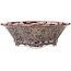 Mokko bruine multicolor bonsai pot van Heian Kosen - 170 x 160 x 57 mm