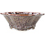 Mokko bruine multicolor bonsai pot van Heian Kosen - 170 x 160 x 57 mm