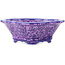 Mokko blue and purple bonsai pot by Heian Kosen - 155 x 137 x 55 mm