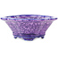 Mokko blue and purple bonsai pot by Heian Kosen - 155 x 137 x 55 mm