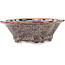 Mokko bruine multicolor bonsai pot van Heian Kosen - 170 x 160 x 57 mm