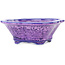 Mokko blue and purple bonsai pot by Heian Kosen - 155 x 137 x 55 mm
