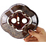 Pot à bonsaï multicolore marron Mokko de Heian Kosen - 170 x 160 x 57 mm