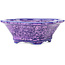 Mokko blue and purple bonsai pot by Heian Kosen - 155 x 137 x 55 mm
