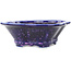 Pot à bonsaï bleu et violet Mokko de Heian Kosen - 170 x 160 x 57 mm