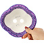 Maceta para bonsái azul y violeta Mokko de Heian Kosen - 155 x 137 x 55 mm
