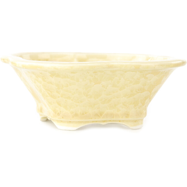 Mokko beige bonsai pot by Heian Kosen - 155 x 137 x 55 mm