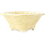 Mokko beige bonsai pot by Heian Kosen - 155 x 137 x 55 mm