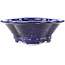 Maceta para bonsái azul y violeta Mokko de Heian Kosen - 170 x 160 x 57 mm