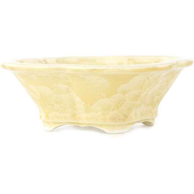 Pot à bonsaï beige Mokko de Heian Kosen - 155 x 137 x 55 mm