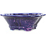 Maceta para bonsái azul y violeta Mokko de Heian Kosen - 170 x 160 x 57 mm