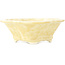 Pot à bonsaï beige Mokko de Heian Kosen - 155 x 137 x 55 mm
