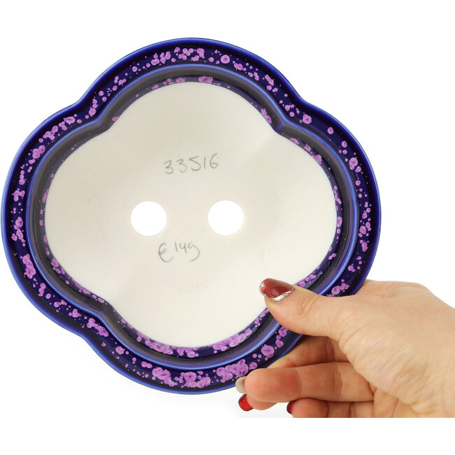 Maceta para bonsái azul y violeta Mokko de Heian Kosen - 170 x 160 x 57 mm