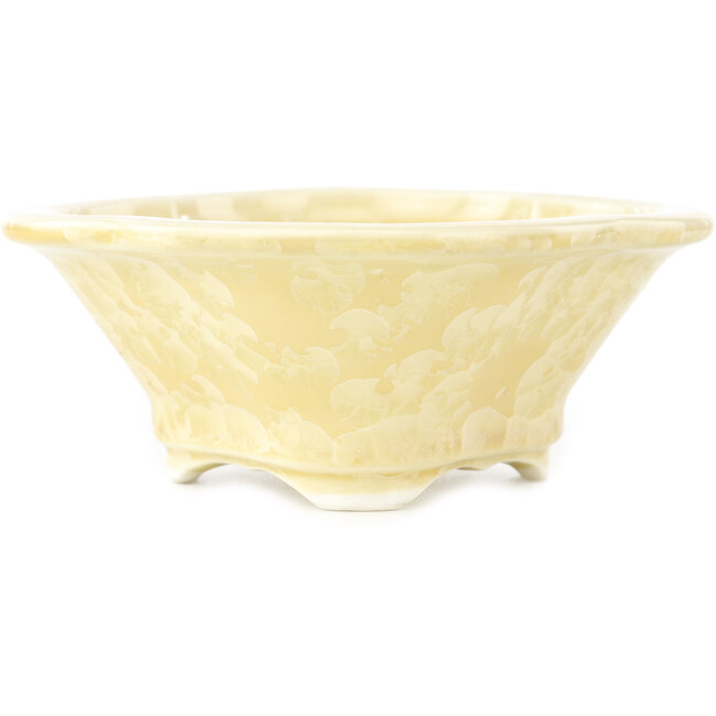 Pot à bonsaï beige Mokko de Heian Kosen - 155 x 137 x 55 mm