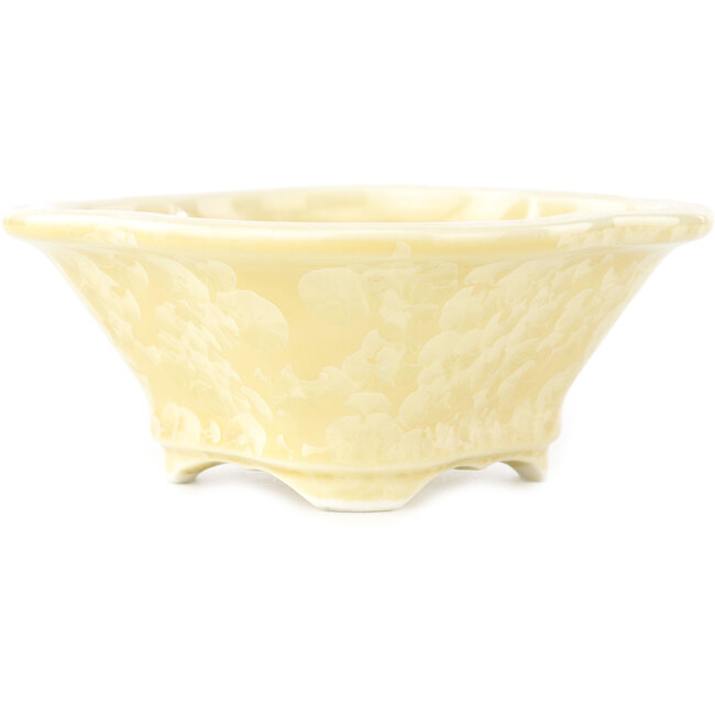 Pot à bonsaï beige Mokko de Heian Kosen - 155 x 137 x 55 mm