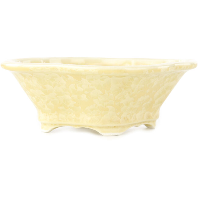 Mokko beige bonsai pot by Heian Kosen - 155 x 137 x 55 mm