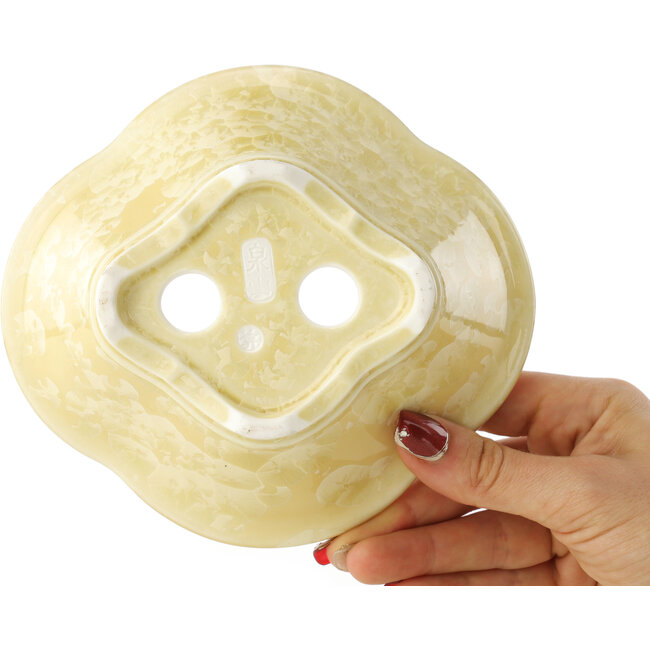 Pot à bonsaï beige Mokko de Heian Kosen - 155 x 137 x 55 mm