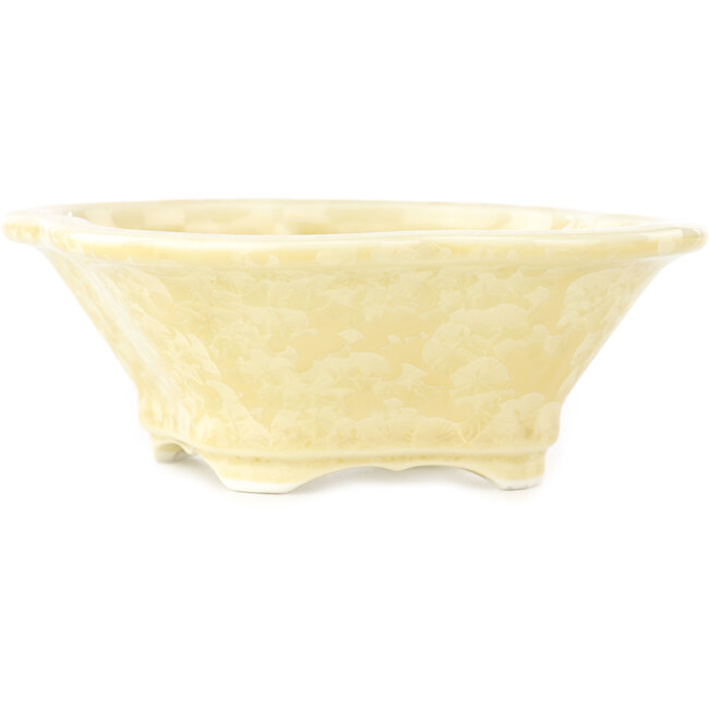 Pot à bonsaï beige Mokko de Heian Kosen - 155 x 137 x 55 mm