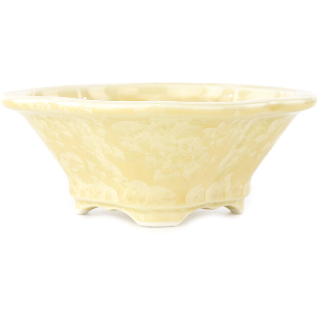 Pot à bonsaï beige Mokko de Heian Kosen - 155 x 137 x 55 mm