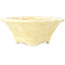 Mokko beige bonsai pot by Heian Kosen - 155 x 137 x 55 mm