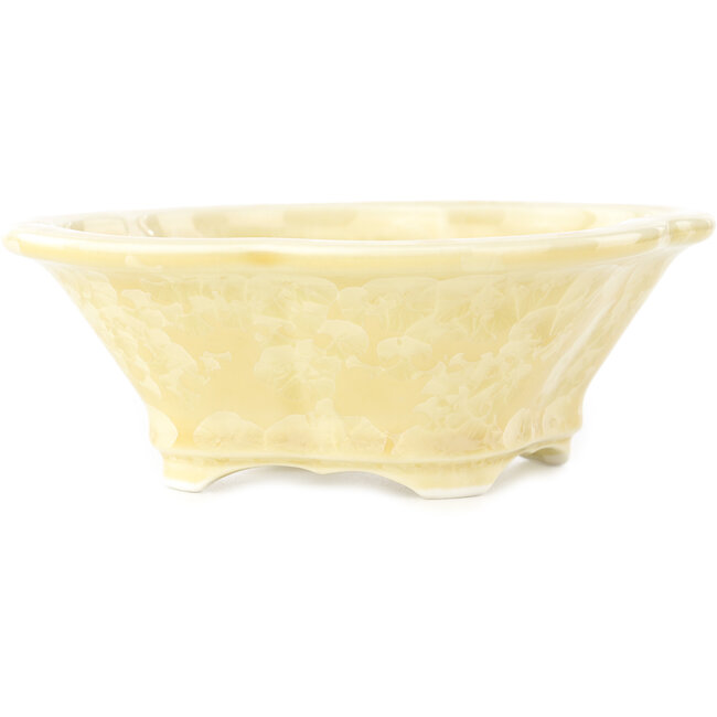 Mokko beige bonsai pot van Heian Kosen - 155 x 137 x 55 mm