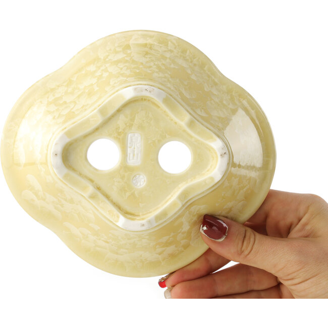 Maceta para bonsái beige Mokko de Heian Kosen - 155 x 137 x 55 mm