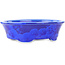 Maceta ovalada para bonsái azul oscuro de Heian Kosen - 183 x 147 x 53 mm