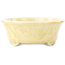 Maceta ovalada beige para bonsái de Heian Kosen - 183 x 147 x 53 mm