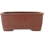 Maceta rectangular sin esmaltar para bonsái de Shibakatsu - 158 x 130 x 60 mm