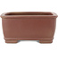 Maceta rectangular sin esmaltar para bonsái de Shibakatsu - 158 x 130 x 60 mm
