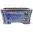 Pot à bonsaï rectangulaire bleu de Shibakatsu - 188 x 153 x 65 mm
