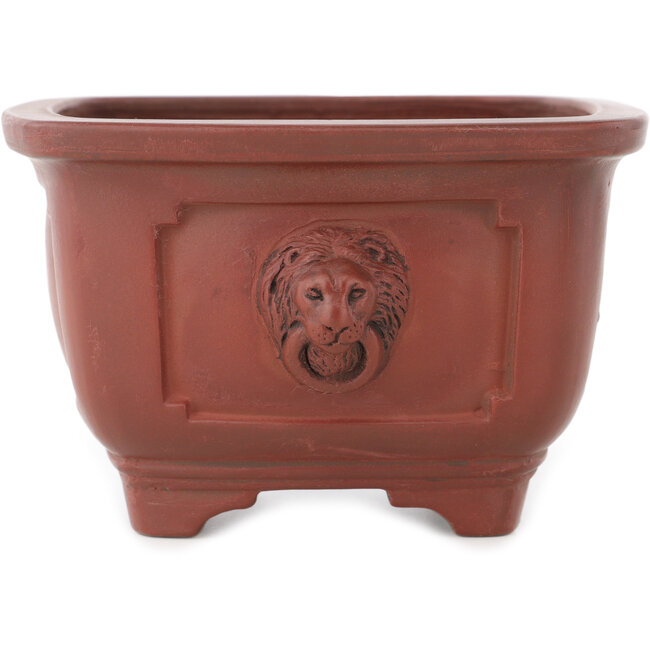 Pot à bonsaï carré non émaillé de Bigei - 128 x 128 x 82 mm