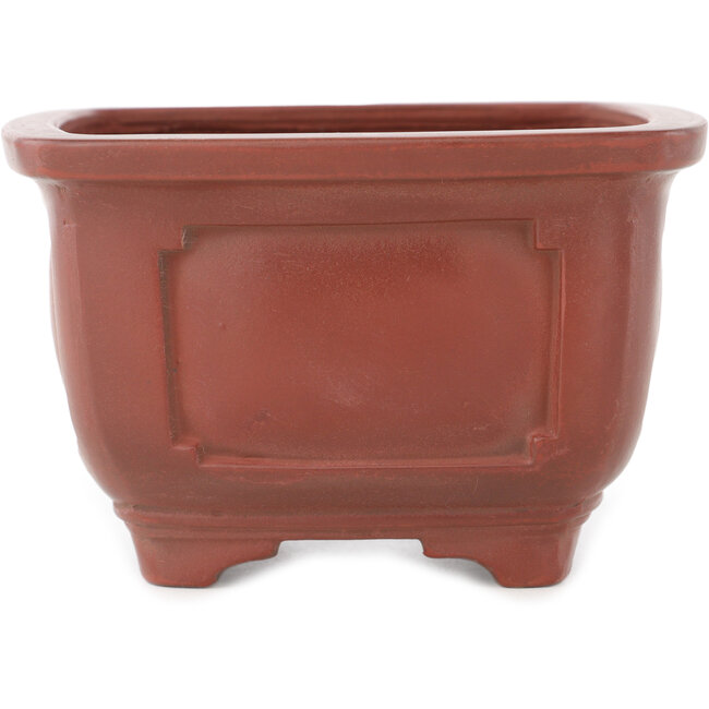 Maceta para bonsái cuadrada sin esmaltar de Bigei - 128 x 128 x 81 mm