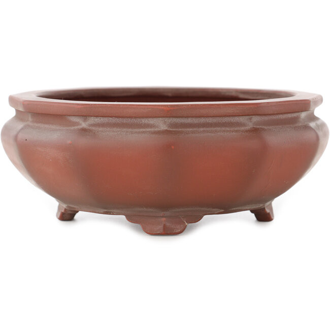 Pot à bonsaï rond non émaillé de Bigei - 155 x 155 x 60 mm
