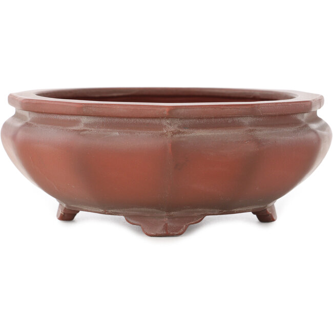 Pot à bonsaï rond non émaillé de Bigei - 155 x 155 x 60 mm